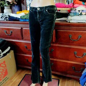 Blue Corduroy Flared Jeans